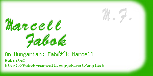 marcell fabok business card